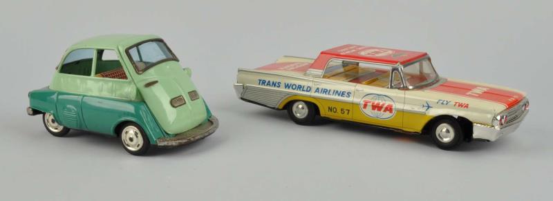 Appraisal: Lot Of Japanese Friction Tin Litho Cars Includes The first