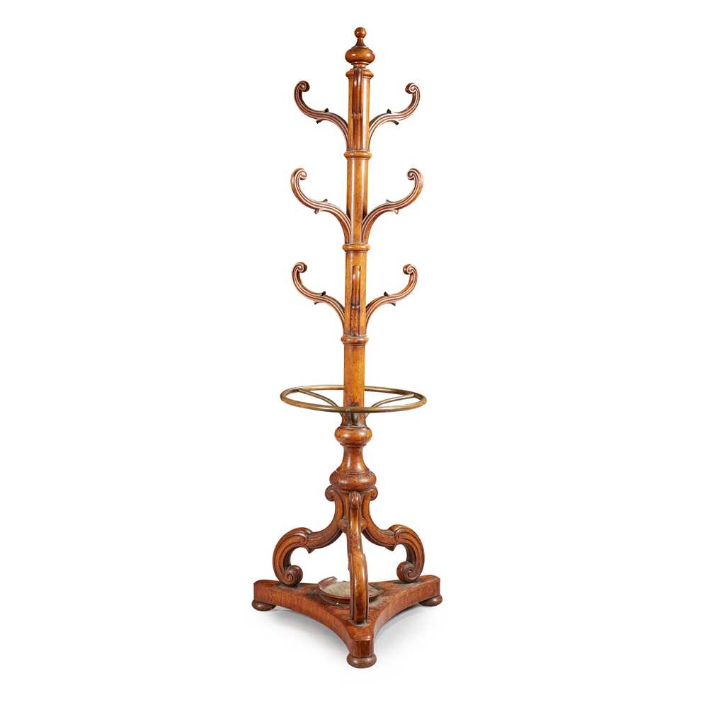 Appraisal: A VICTORIAN OAK COAT AND HAT STAND MID LATE TH