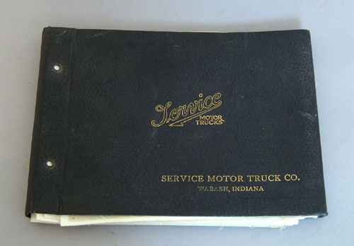 Appraisal: Service Motor Truck sample book Wabash Indiana to include photographs