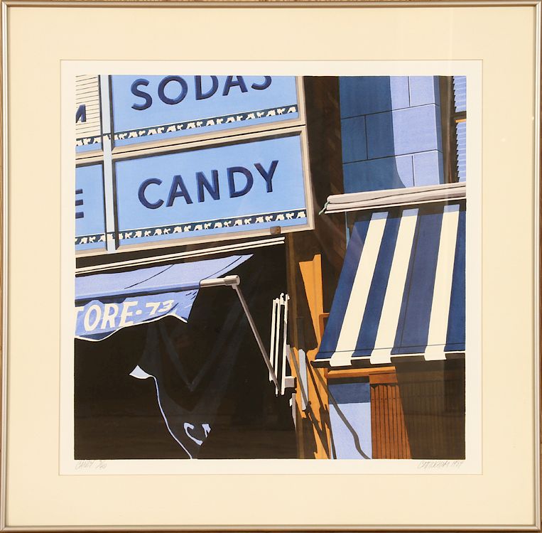 Appraisal: ROBERT COTTINGHAM CANDY LITHOGRAPH SIGNED Robert Cottingham American B Candy