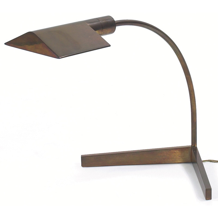 Appraisal: Cedric Hartman table lamp USA brass form with adjustable arm