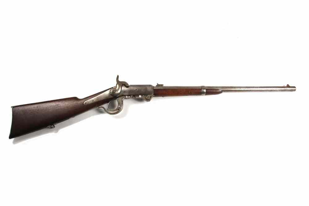 Appraisal: CARBINE - Burnside Saddle Ring Carbine tapered round barrel percussion