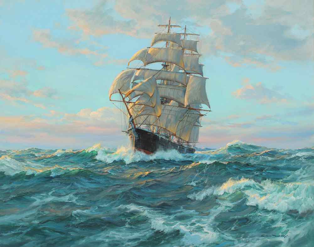 Appraisal: VICKERY Charles American - ''Sea Witch'' Clipper Ship at Full