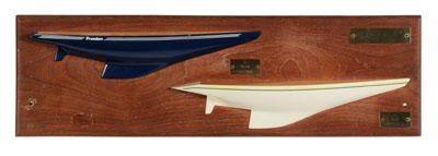 Appraisal: Two Half-Hull Models for The America Cup th century from