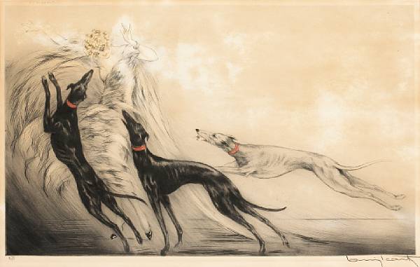 Appraisal: Louis Icart French - Coursing II H C amp I