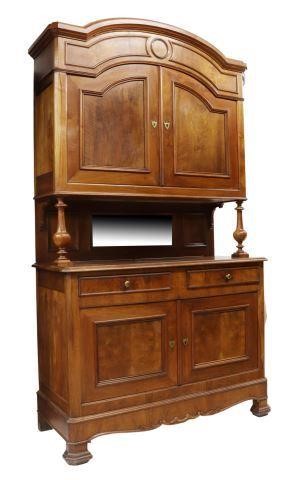 Appraisal: French Louis Philippe style walnut sideboard late th early th