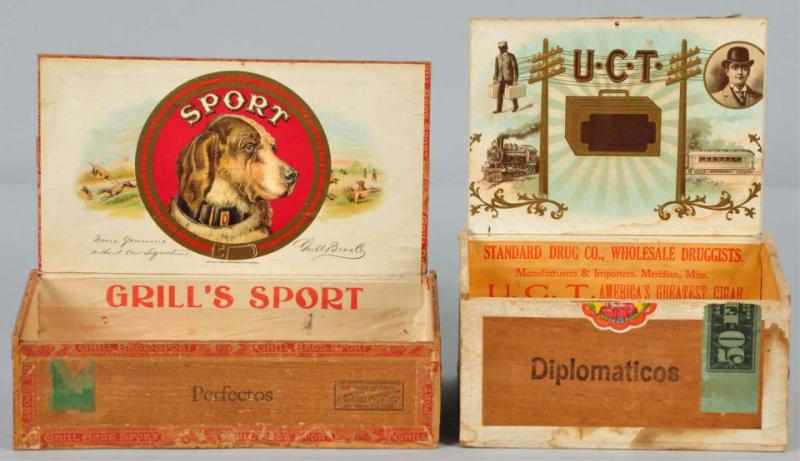 Appraisal: Lot of Cigar Boxes Description Includes U C T showing