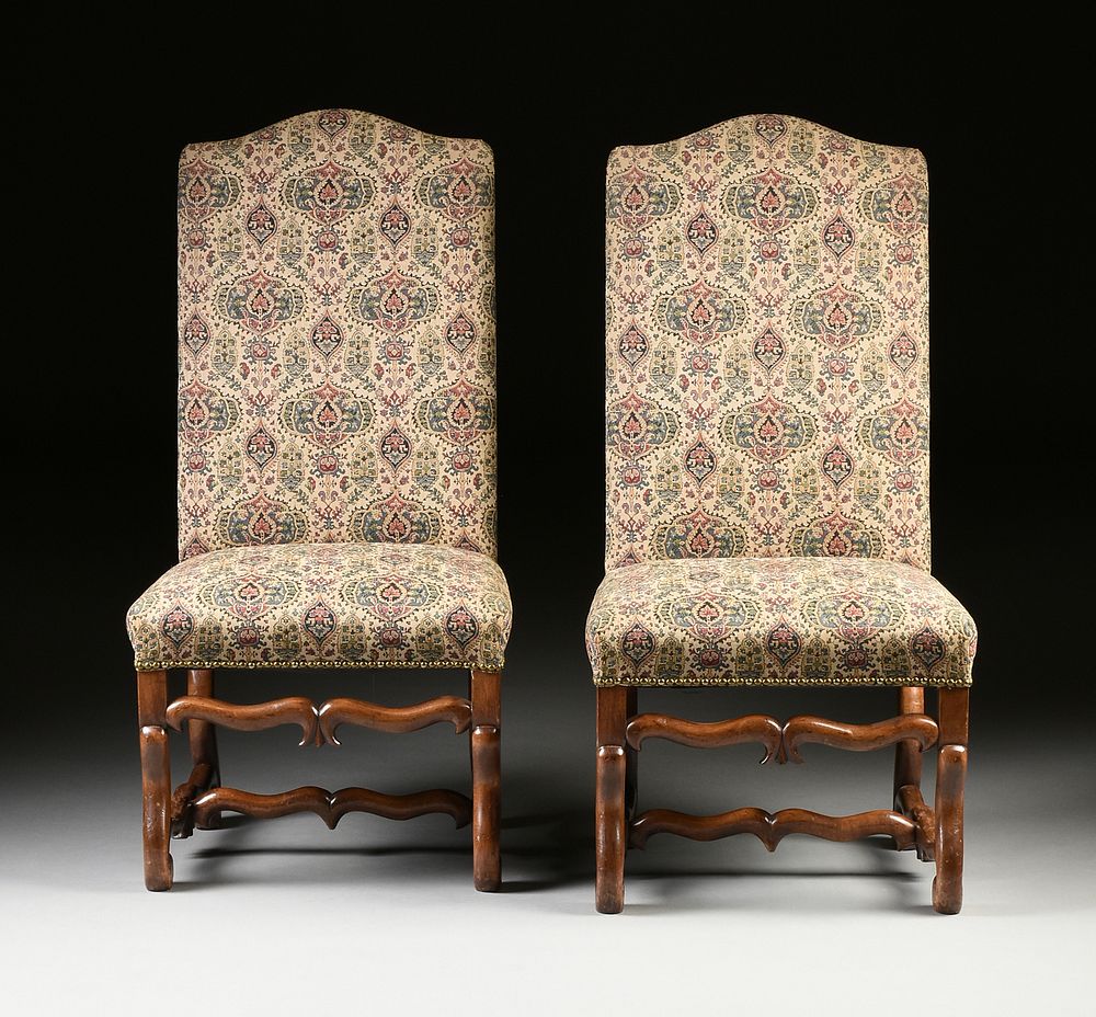 Appraisal: A SET OF TEN LOUIS XIV STYLE UPHOLSTERED AND CARVED