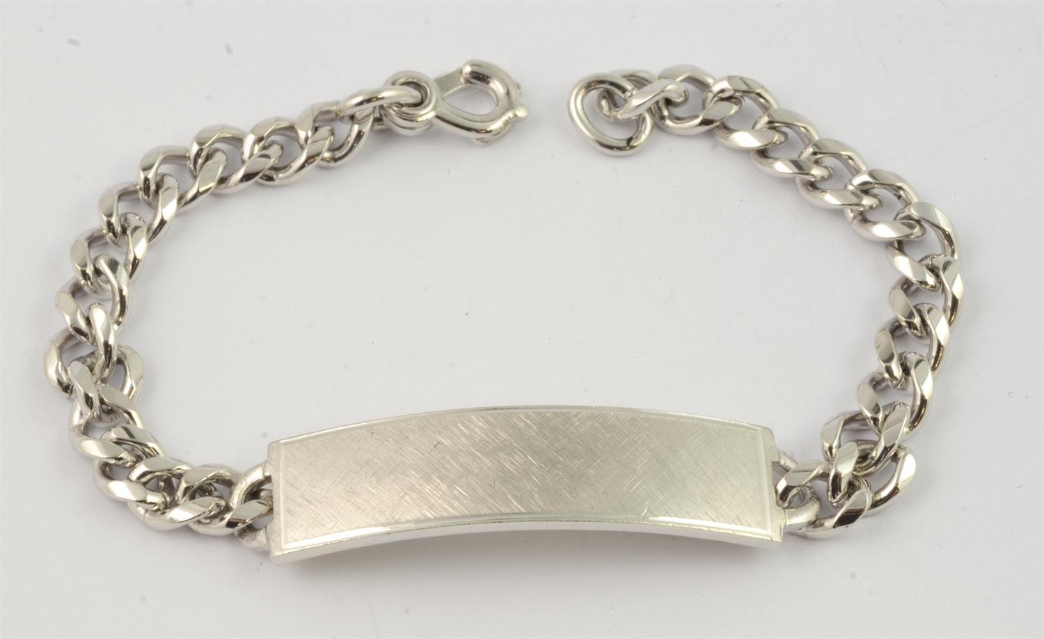 Appraisal: Sterling silver ID bracelet marked Elco - long TO