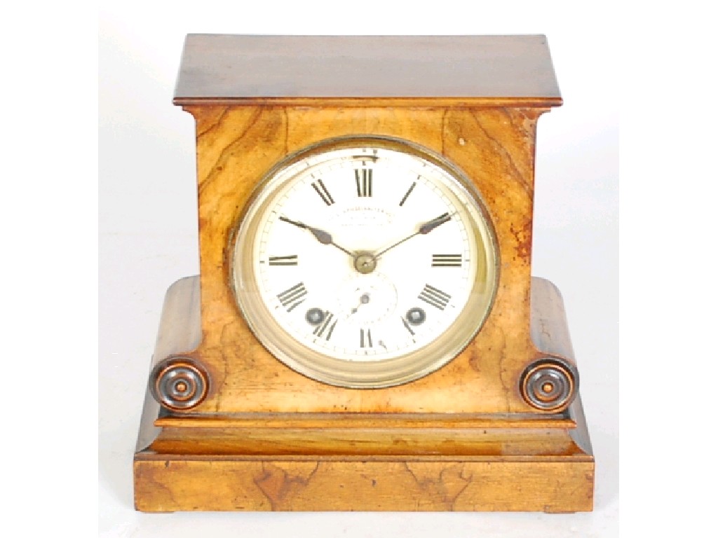 Appraisal: EARLY TWENTIETH CENTURY GERMAN EIGHT DAY 'ALARUM' PATENT MANTEL CLOCK