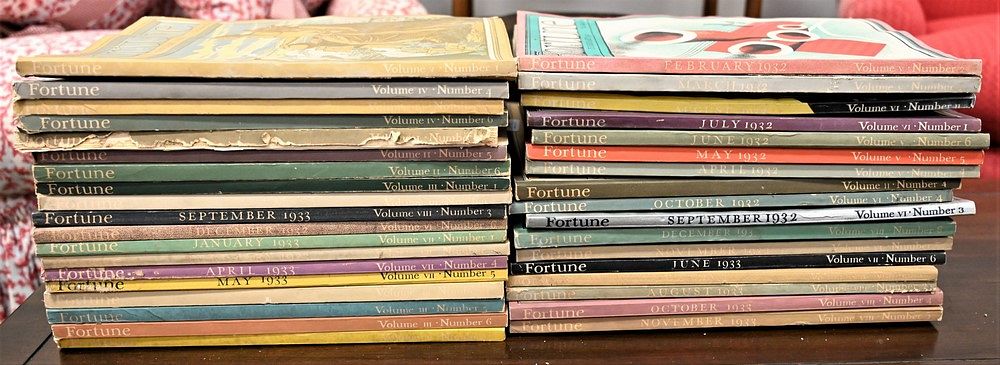 Appraisal: Piece Lot of Fortune Magazines to include copies from the