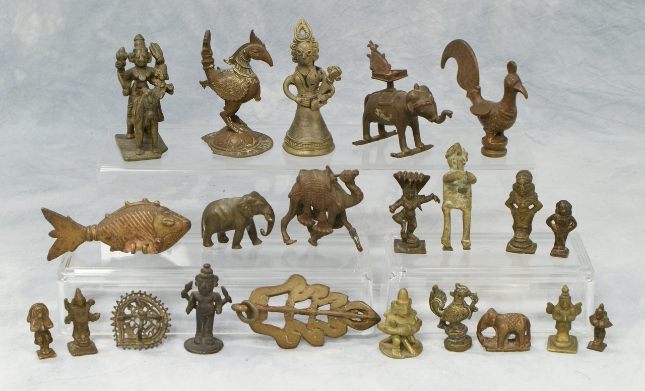 Appraisal: Assorted pieces of mostly Indian brass birds figures fish etc