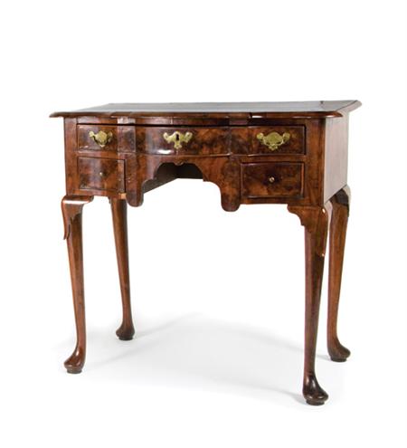 Appraisal: George I Walnut Dressing Table Estimate -