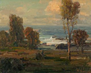 Appraisal: Hanson Duvall Puthuff Coastal eucalyptus likely Laguna signed lower right