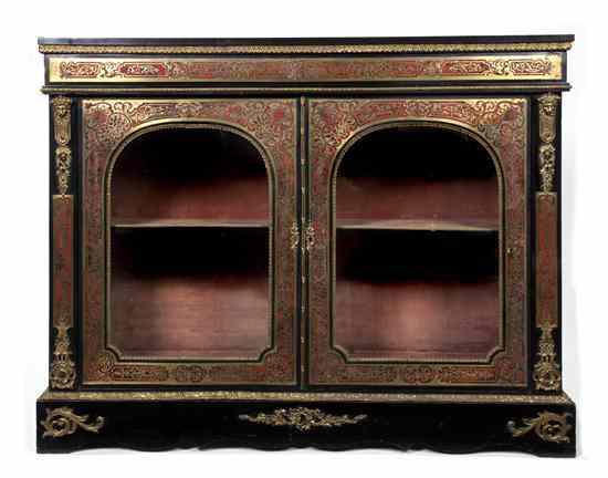 Appraisal: A Napoleon III Boulle Marquetry and Gilt Bronze Mounted Bibliotheque