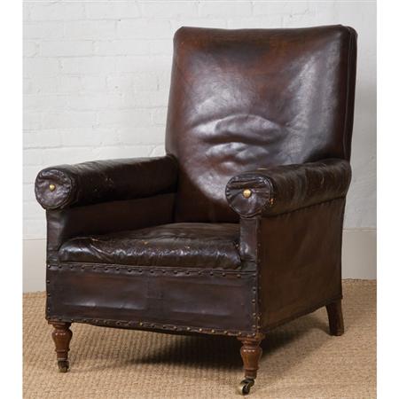 Appraisal: William IV Mahogany Library Chair Estimate -