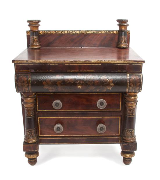 Appraisal: Sale Lot An Empire Style Miniature Chest of Drawers having