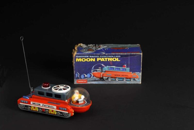 Appraisal: Tin Moon Patrol Description Japanese Made by Gakken Toy Battery-operated