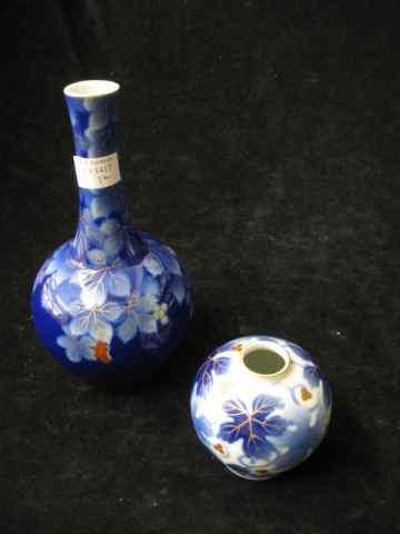 Appraisal: Oriental Porcelain Vases Fugiami style tallest '' both signed excellent