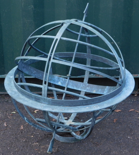 Appraisal: A bronze armillary sphere by David Harber of Aston Upthorne