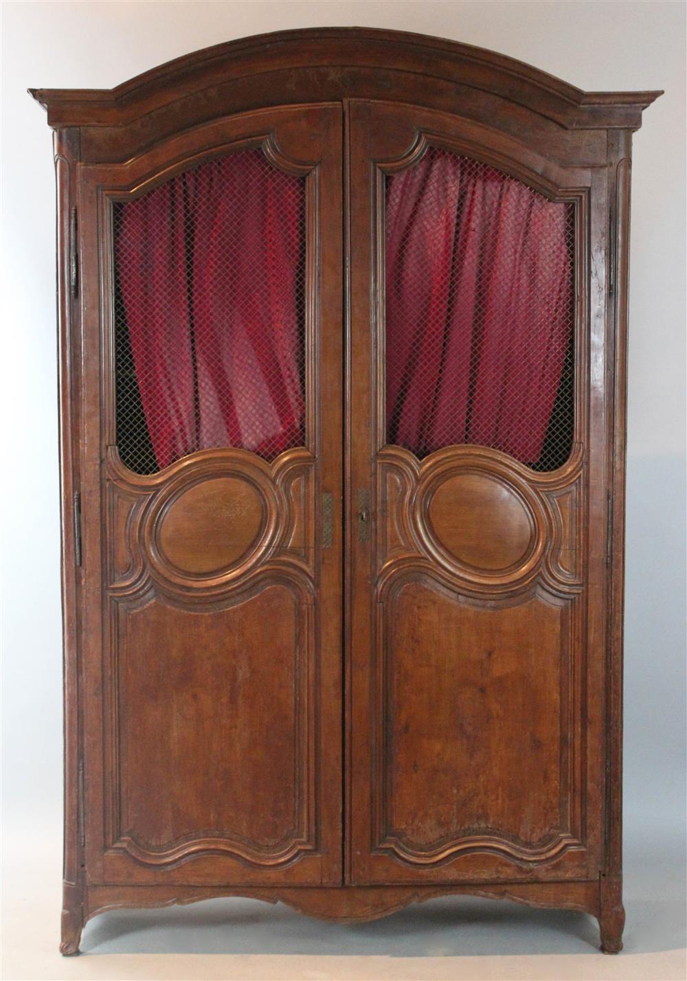 Appraisal: FRENCH PROVINCIAL OAK ARMOIRE h w d in Provenance Retiring