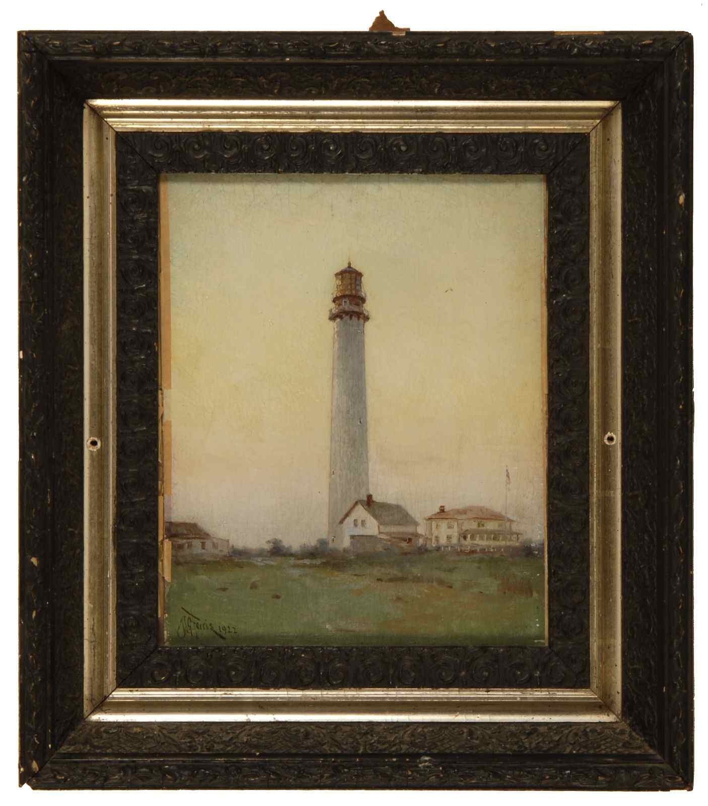 Appraisal: JEAN LEON GEROME FERRISAmerican - Lighthouse and station Signed lower