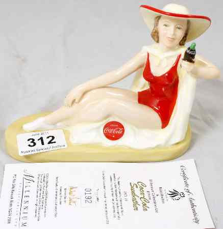 Appraisal: Royal Doulton Advertising Figure Coca Cola Sunbather Limited Edition Boxed