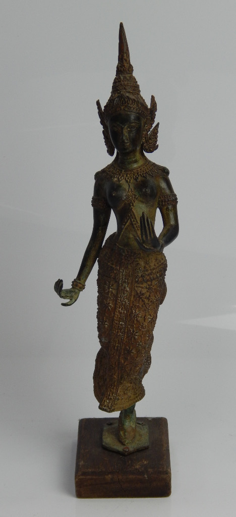 Appraisal: A modern bronze figure of Vishnu