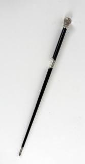 Appraisal: English sterling ebony conductor's baton Antique English sterling ebony orchestra