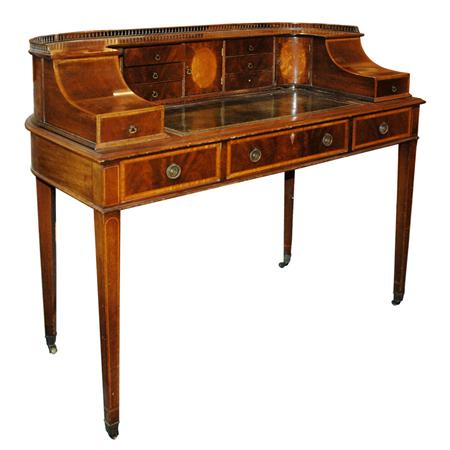 Appraisal: George III Style Mahogany Carlton House Desk Estimate nbsp nbsp