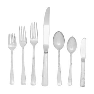 Appraisal: An American Silver Flatware Service Shreve and Co San Francisco