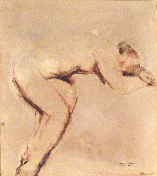 Appraisal: Grigory Gluckmann Russian American - Study of a Reclining Nude