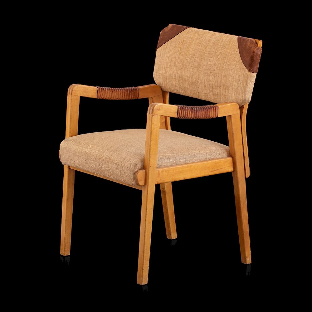 Appraisal: Aino Aalto Rare and important armchair model by Aino Aalto