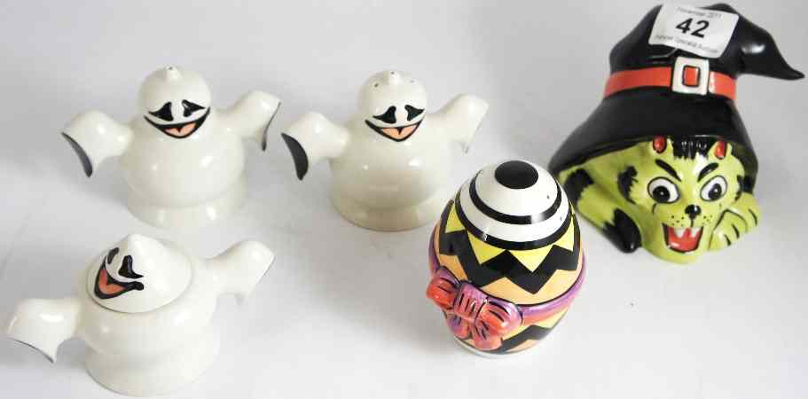 Appraisal: A collection of Lorna Bailey to include Halloween Cat Figure