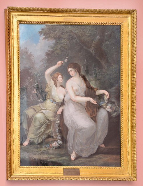 Appraisal: After Robert Home British - Classical ladies in a flowered