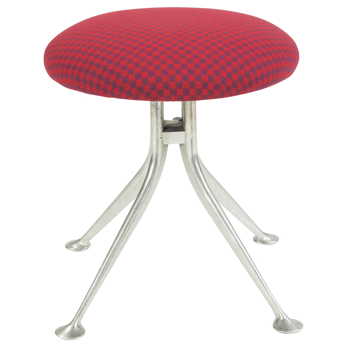 Appraisal: Alexander Girard stool by Herman Miller s cast aluminum frame