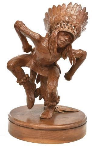 Appraisal: Bronze sculpture Native American Dancer Hollis Williford American - numbered