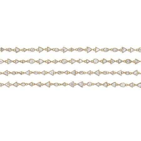 Appraisal: Long Gold and Diamond Chain Necklace Estimate -