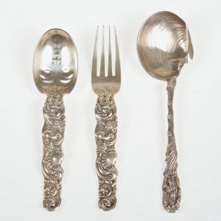 Appraisal: Whimsical sterling silver flatware pieces th th c incl Whiting