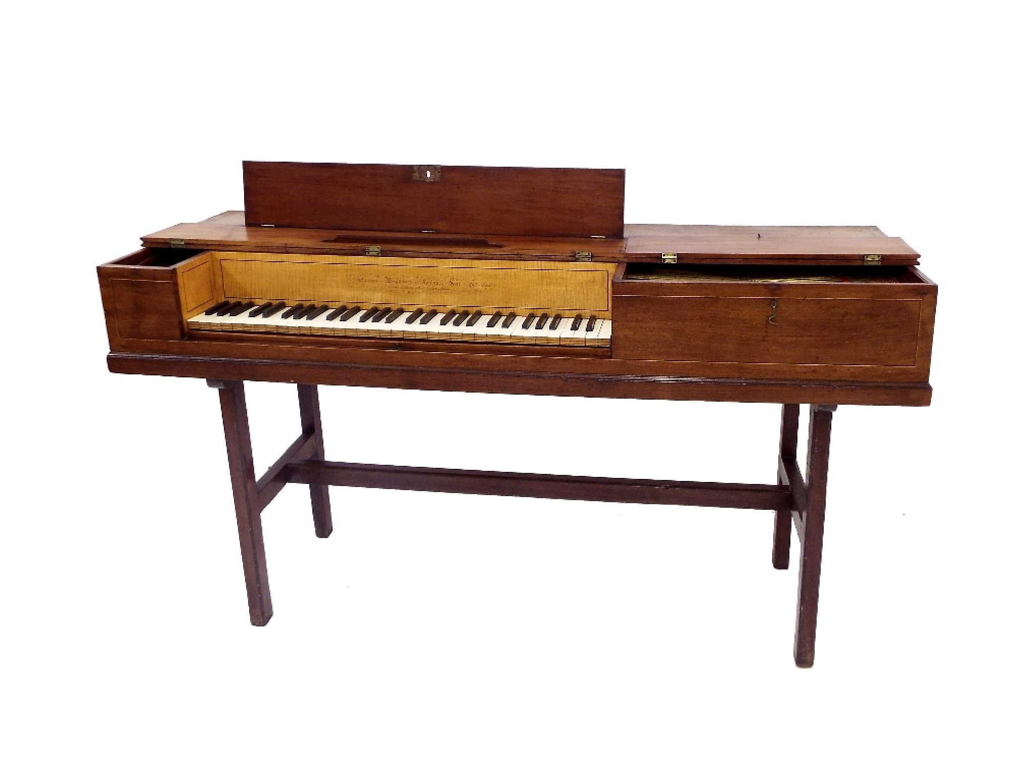 Appraisal: Square piano by Johannes Broadwood the maker's name inscribed to