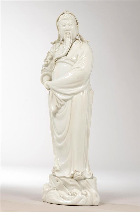 Appraisal: GUAN YU China th c Height cm Blanc de Chine