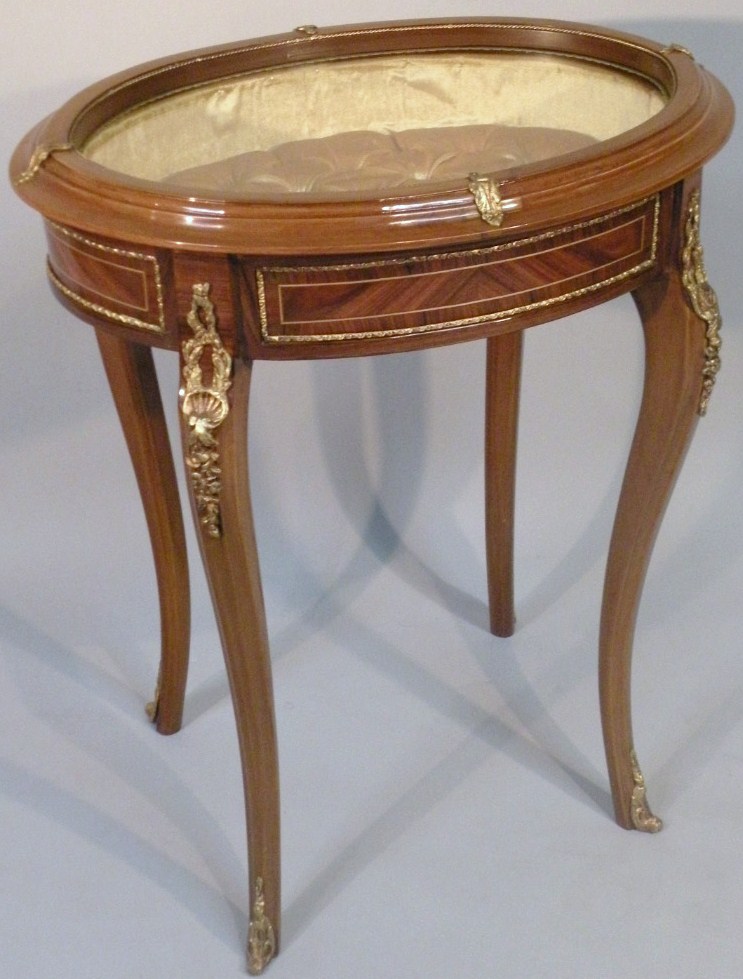 Appraisal: A thC Louis XV style kingwood and gilt metal bijouterie