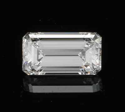 Appraisal: An Unmounted Carat Emerald Cut Diamond GIA Report GIA report