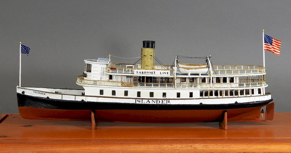 Appraisal: Islander Scratch Built Steamer Boat Model United States th Century