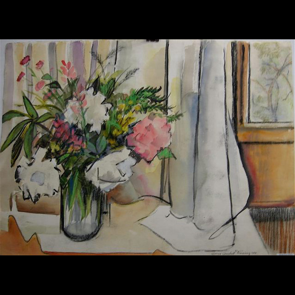 Appraisal: STILL LIFE STUDIES FLOWERS GEORGE CAMPBELL TINNING - CANADIAN DOUBLE