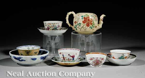 Appraisal: A Group of Antique Asian Porcelain Tea Ware including a