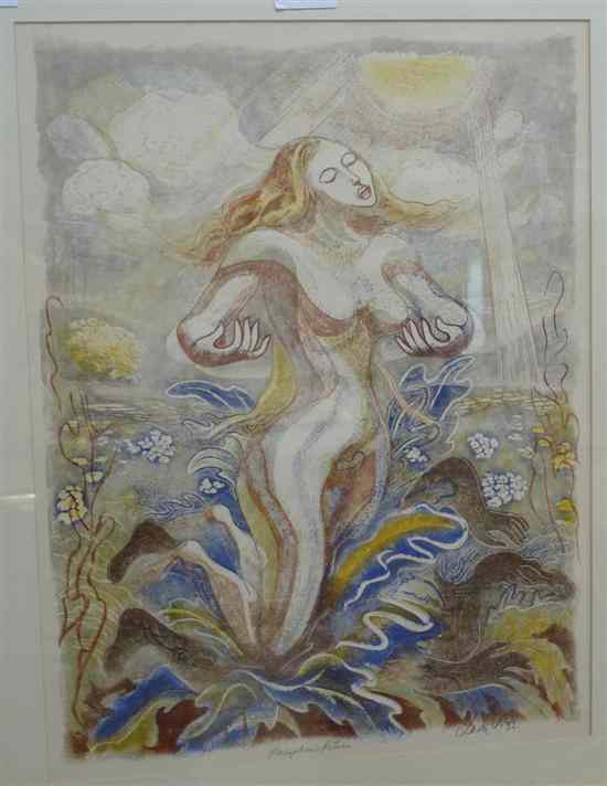 Appraisal: Leon Underwood - lithograph 'Persephone's Return' signed in pencil and