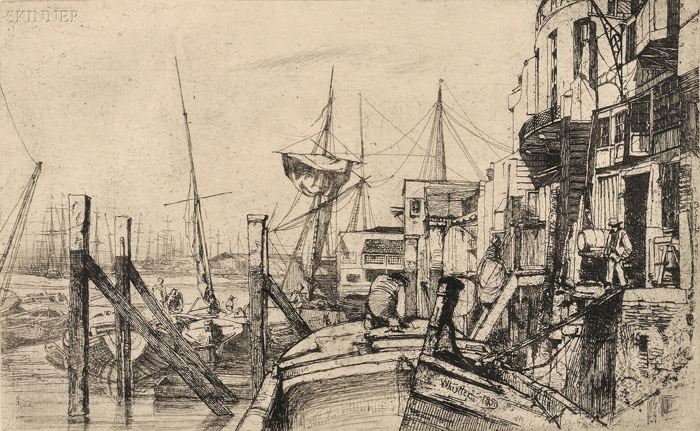 Appraisal: James Abbott McNeill Whistler American - Limehouse third state of