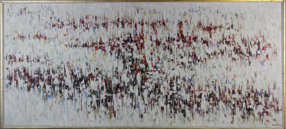 Appraisal: ALBERT ALCALAY AMERICAN - ABSTRACT - Oil on canvas x