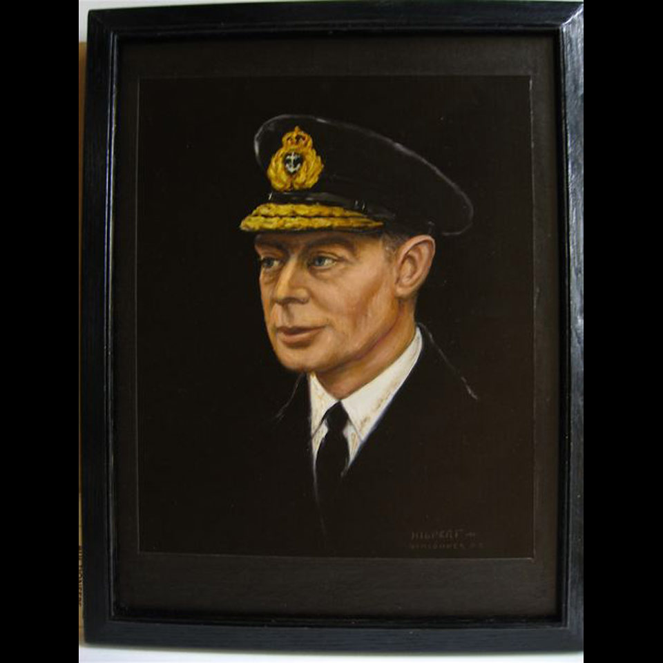 Appraisal: PORTRAIT STUDIES OF KING GEORGE VI AND QUEEN ELIZABETH DR